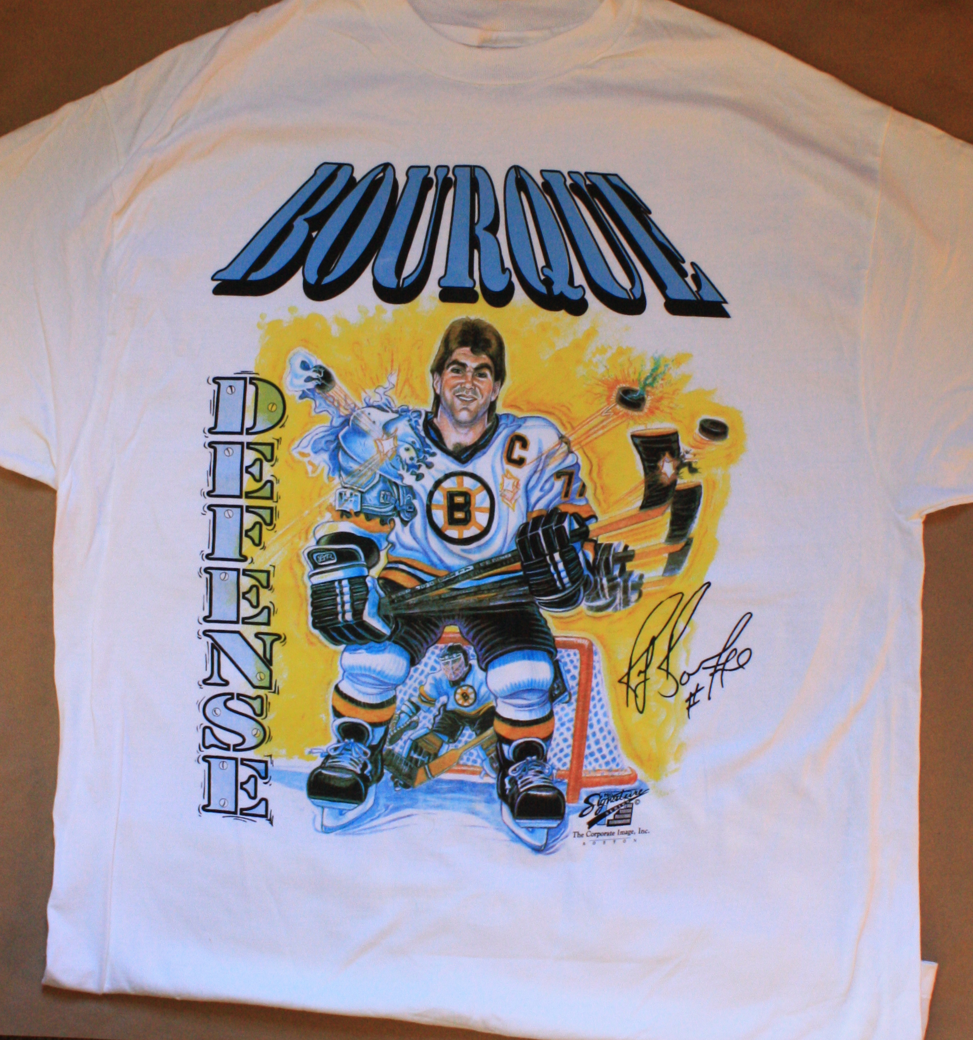 Vintage Cam Neely Caricature T-shirt 90s Boston Bruins NHL Hockey